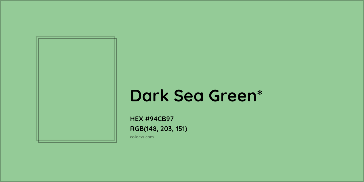HEX #94CB97 Color Name, Color Code, Palettes, Similar Paints, Images