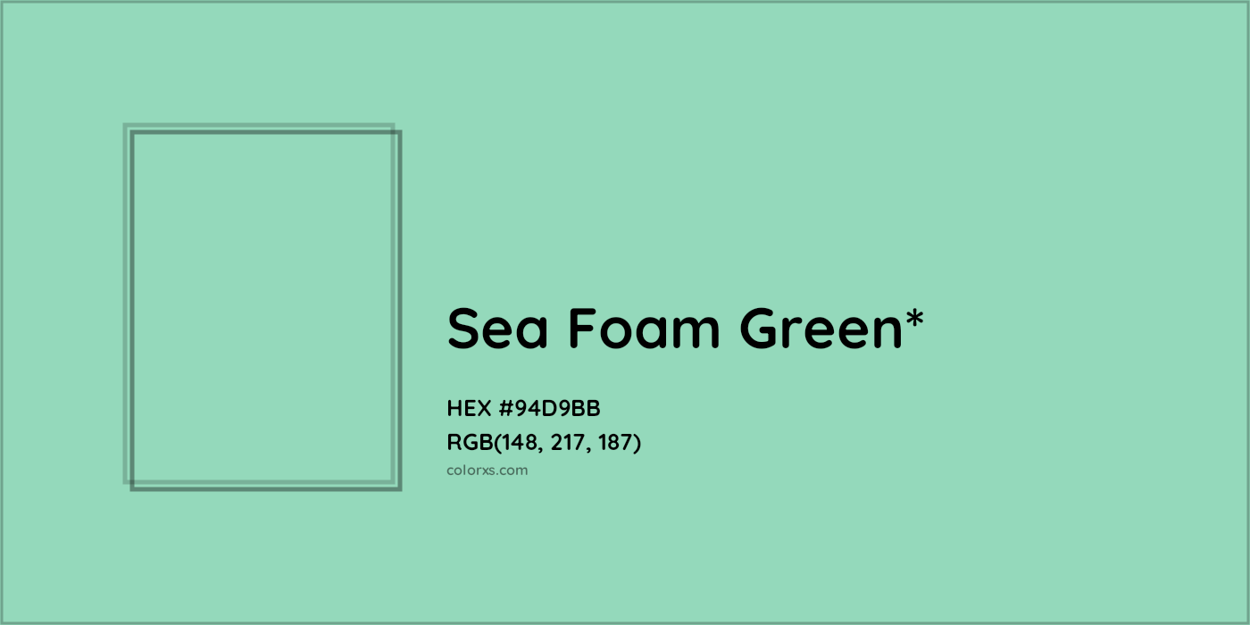 HEX #94D9BB Color Name, Color Code, Palettes, Similar Paints, Images