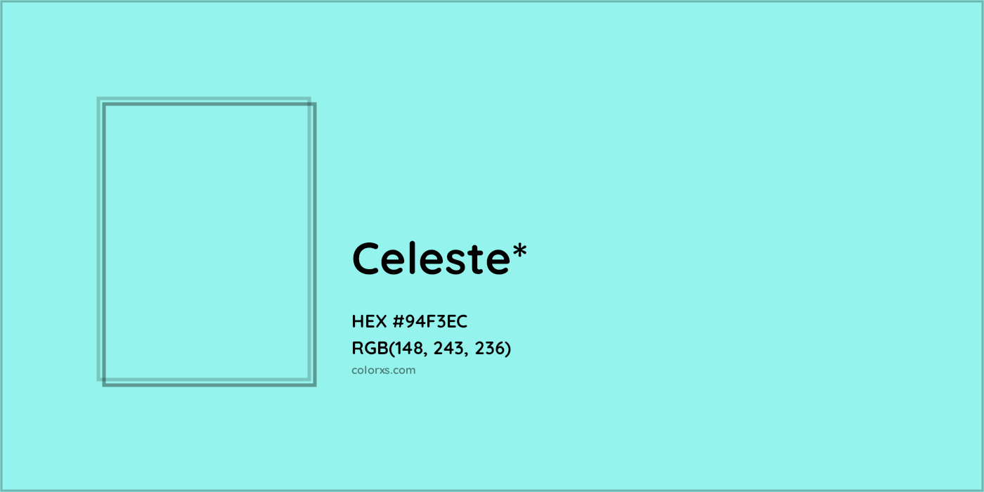 HEX #94F3EC Color Name, Color Code, Palettes, Similar Paints, Images