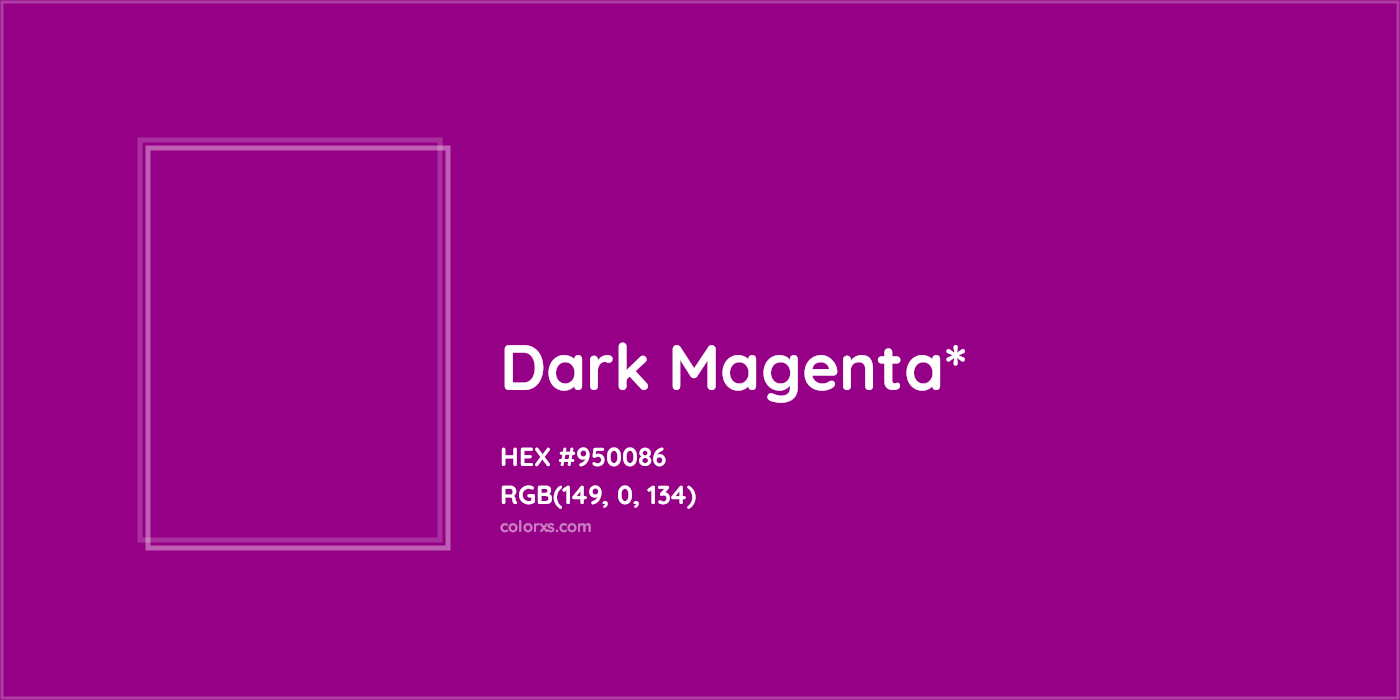 HEX #950086 Color Name, Color Code, Palettes, Similar Paints, Images