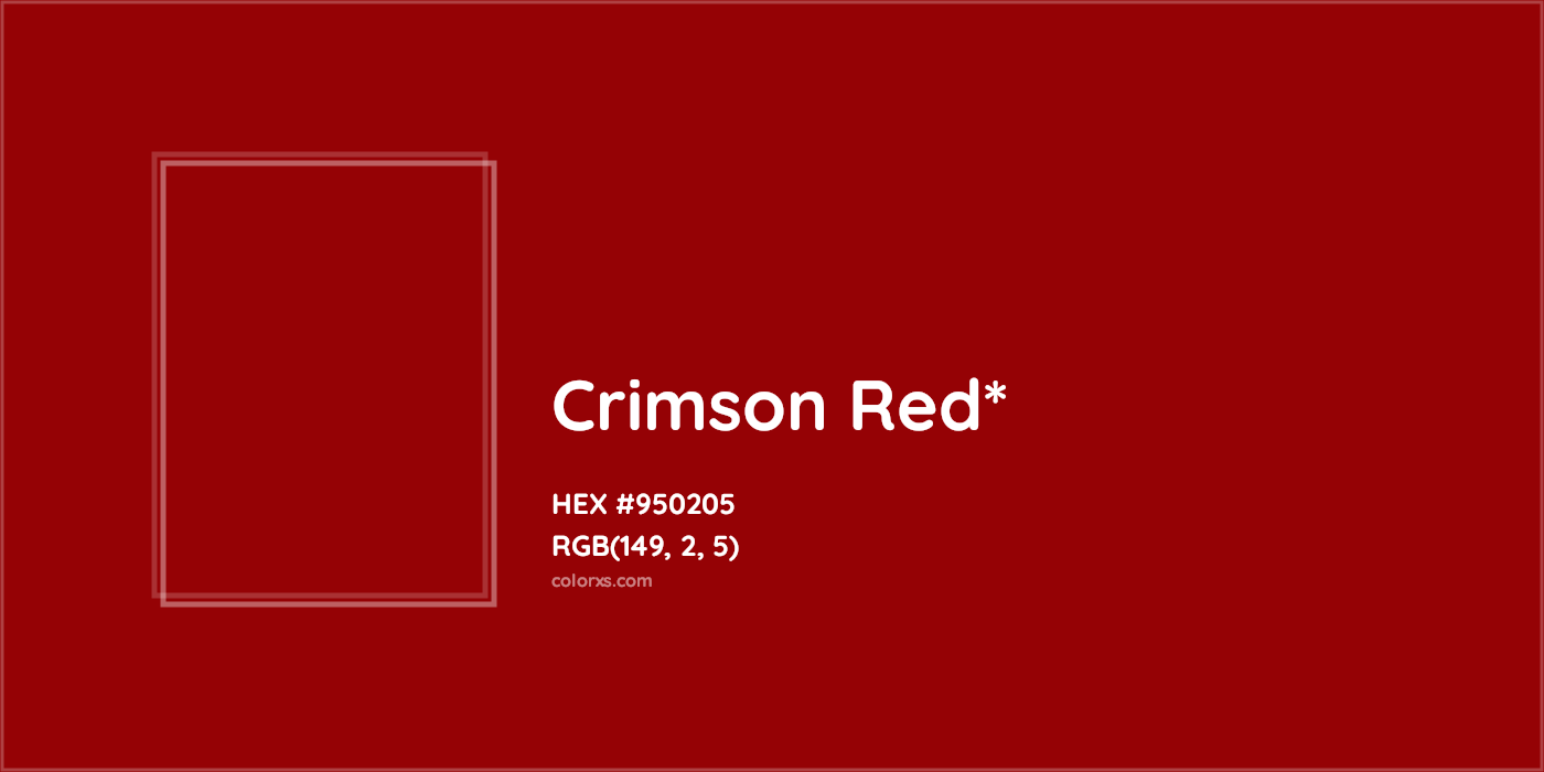 HEX #950205 Color Name, Color Code, Palettes, Similar Paints, Images