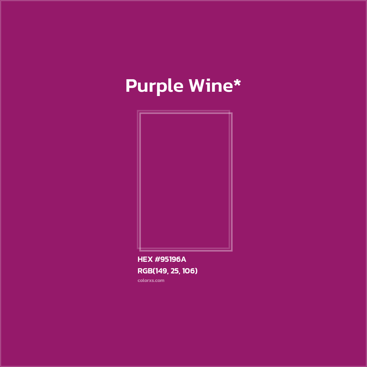 HEX #95196A Color Name, Color Code, Palettes, Similar Paints, Images