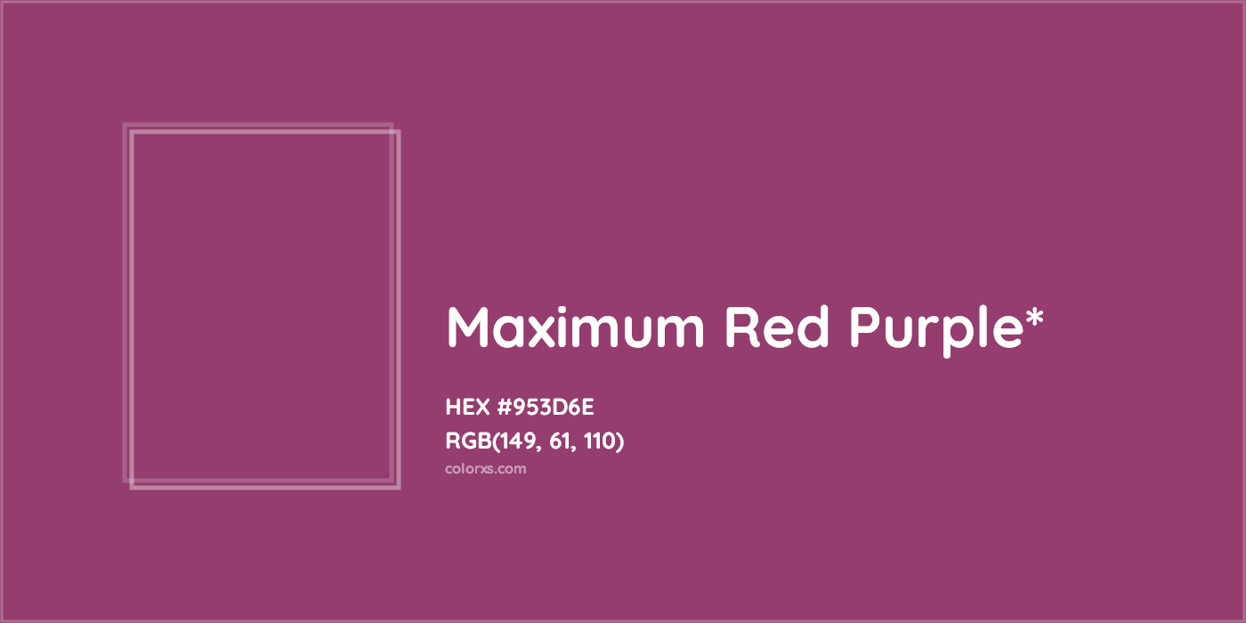 HEX #953D6E Color Name, Color Code, Palettes, Similar Paints, Images