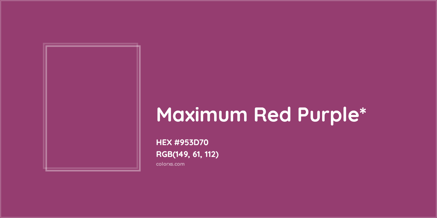 HEX #953D70 Color Name, Color Code, Palettes, Similar Paints, Images