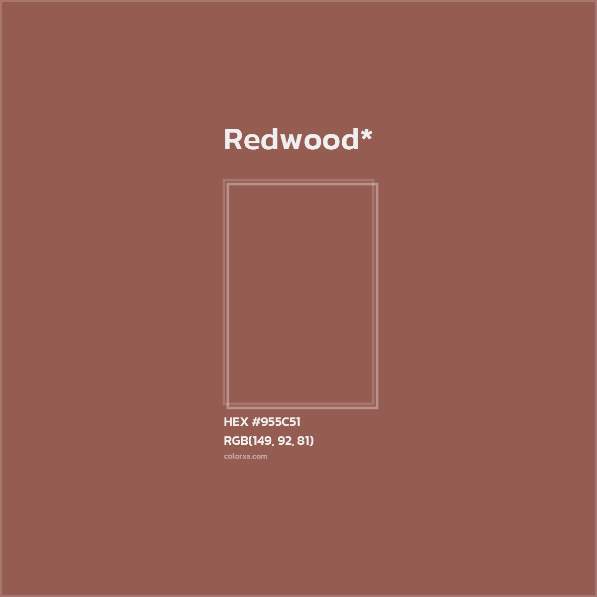 HEX #955C51 Color Name, Color Code, Palettes, Similar Paints, Images