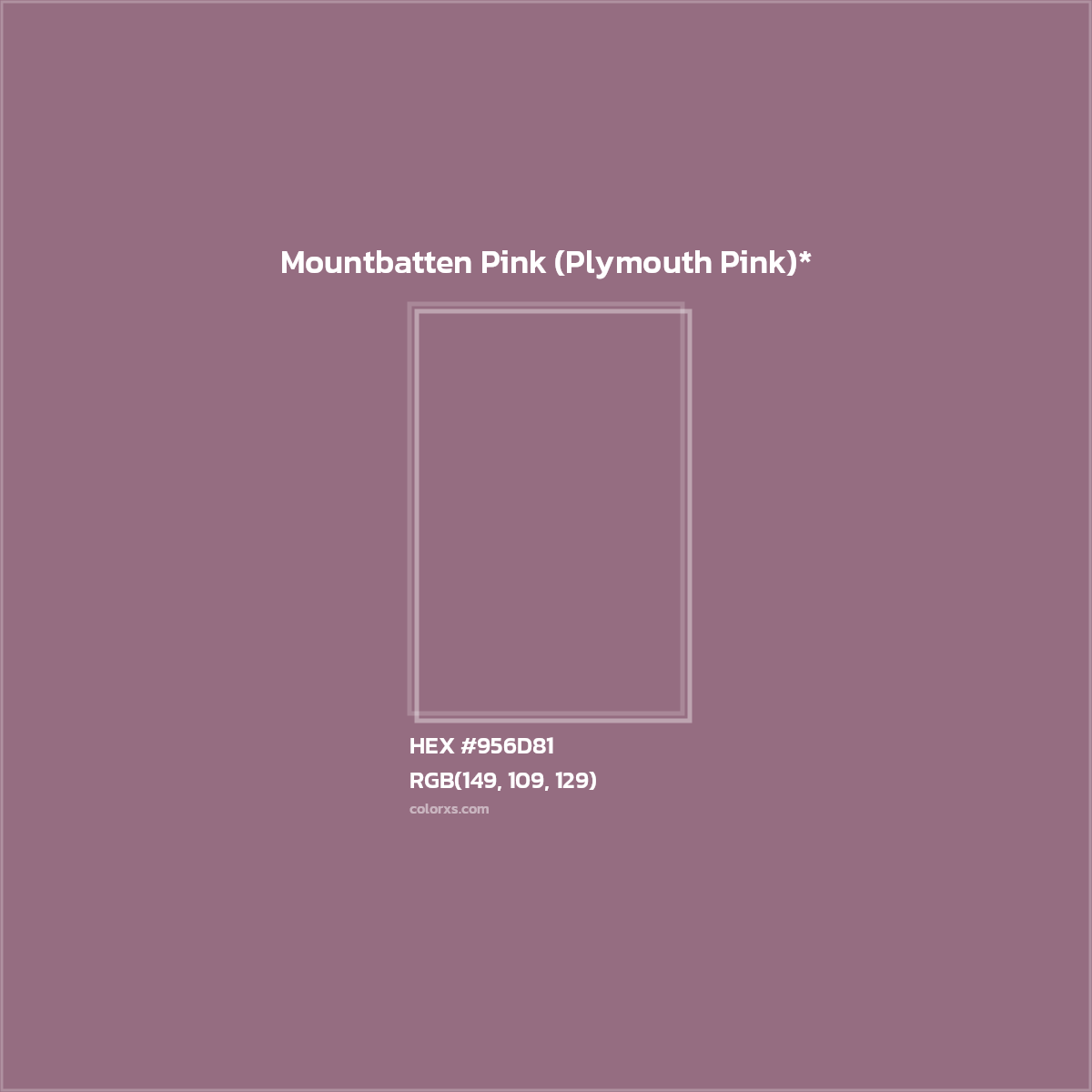 HEX #956D81 Color Name, Color Code, Palettes, Similar Paints, Images