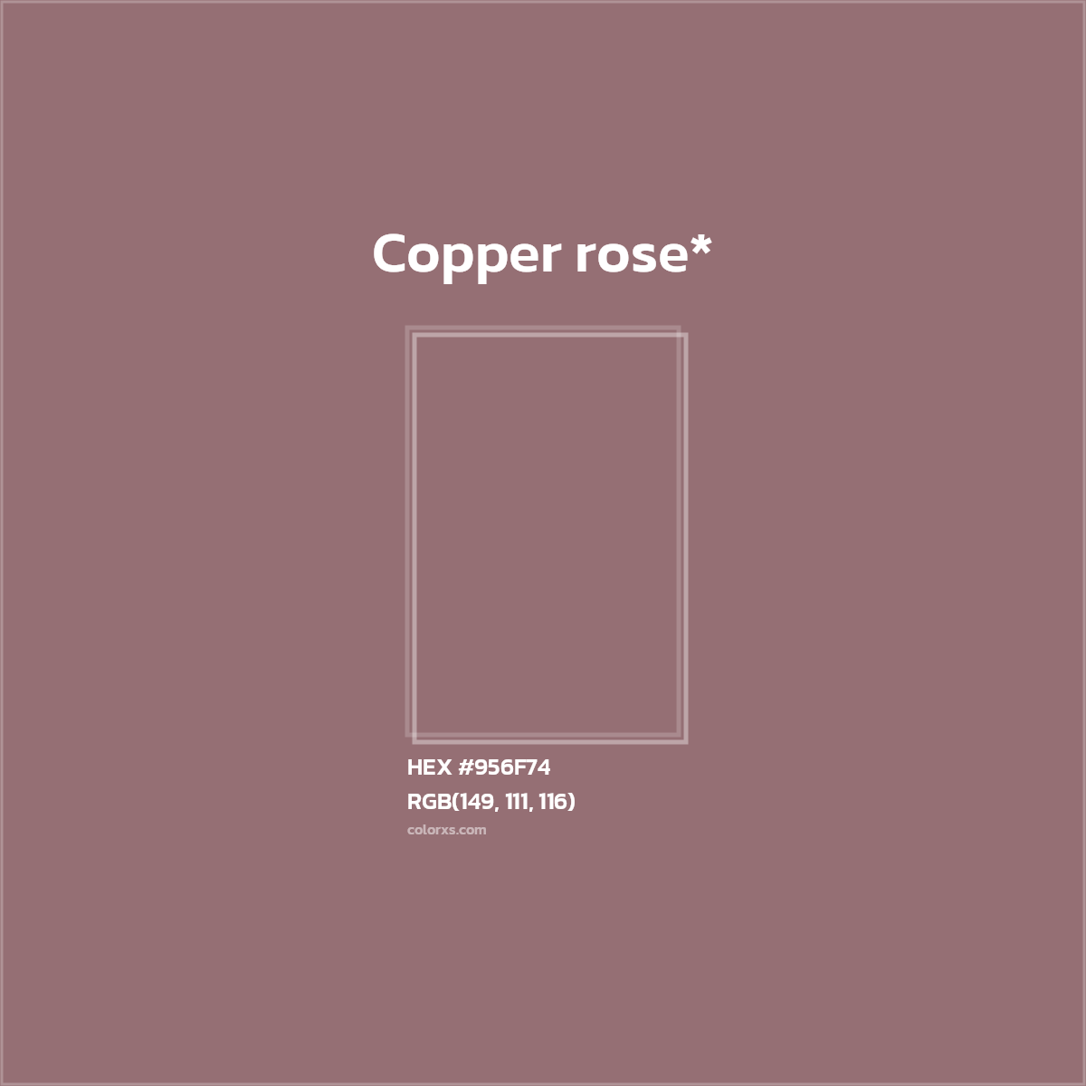 HEX #956F74 Color Name, Color Code, Palettes, Similar Paints, Images