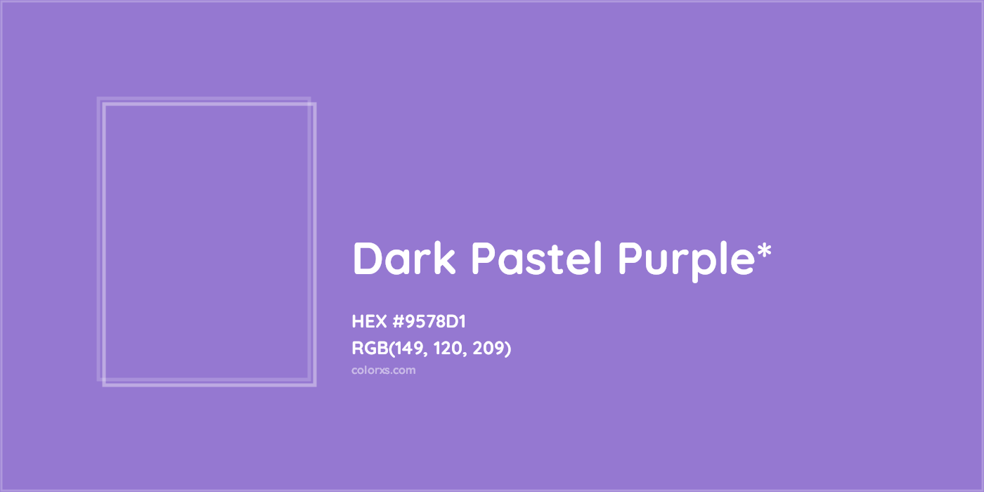HEX #9578D1 Color Name, Color Code, Palettes, Similar Paints, Images