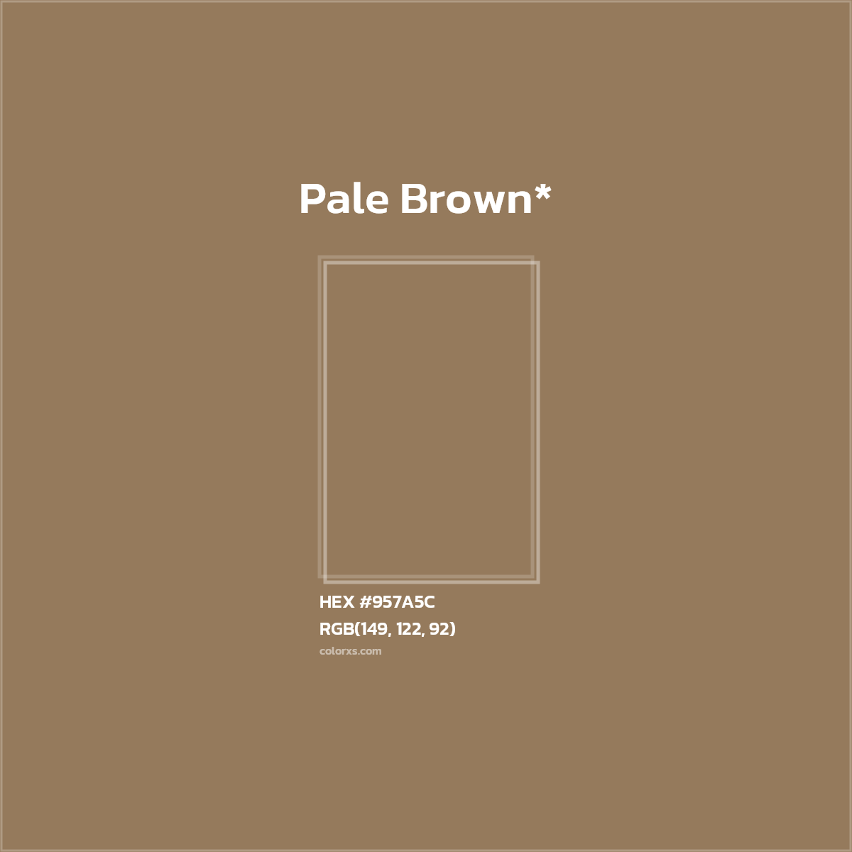 HEX #957A5C Color Name, Color Code, Palettes, Similar Paints, Images