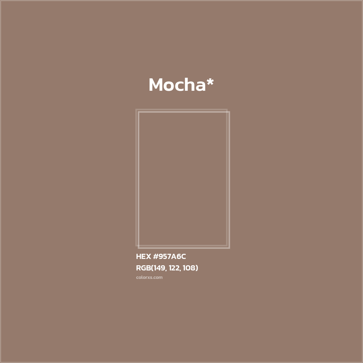 HEX #957A6C Color Name, Color Code, Palettes, Similar Paints, Images