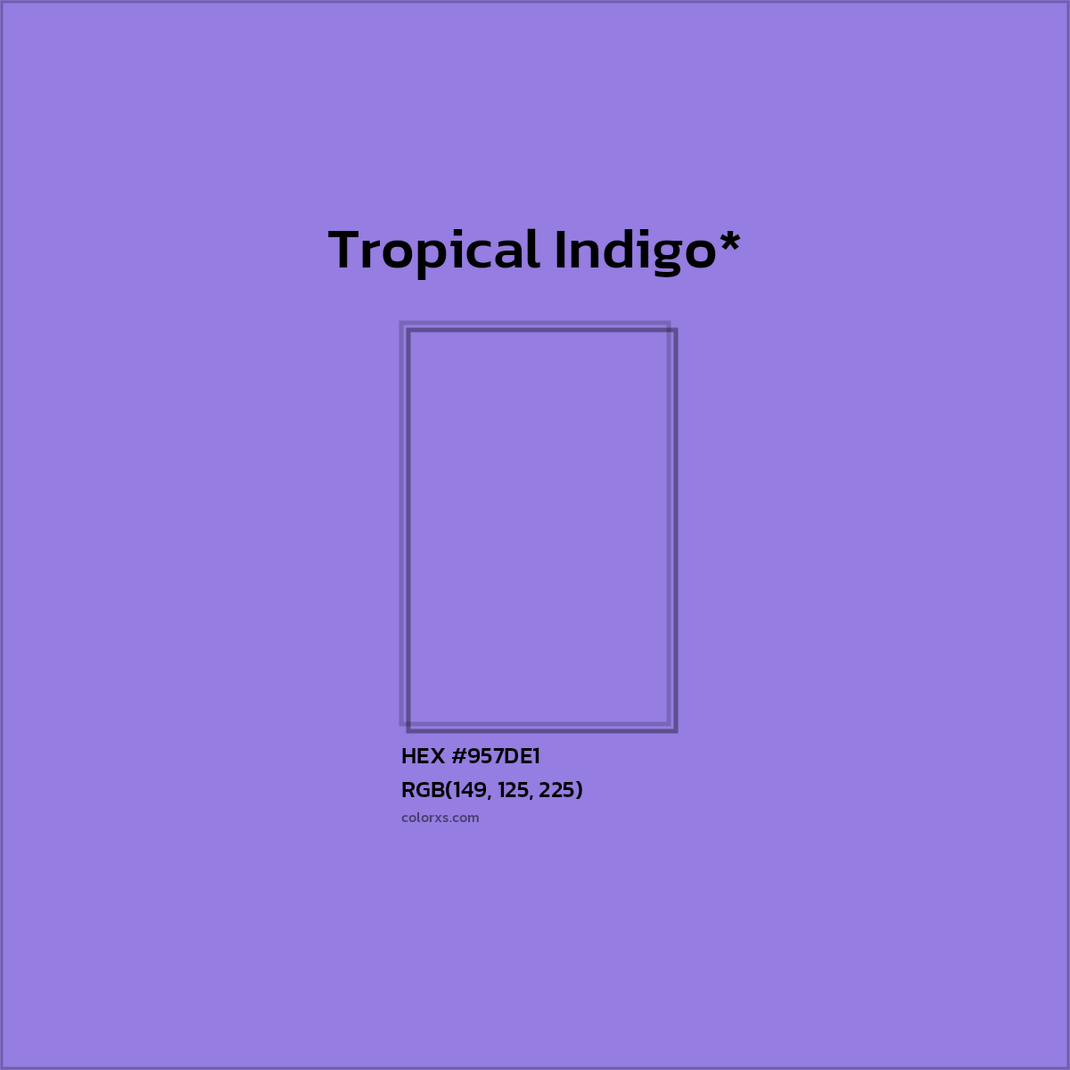 HEX #957DE1 Color Name, Color Code, Palettes, Similar Paints, Images
