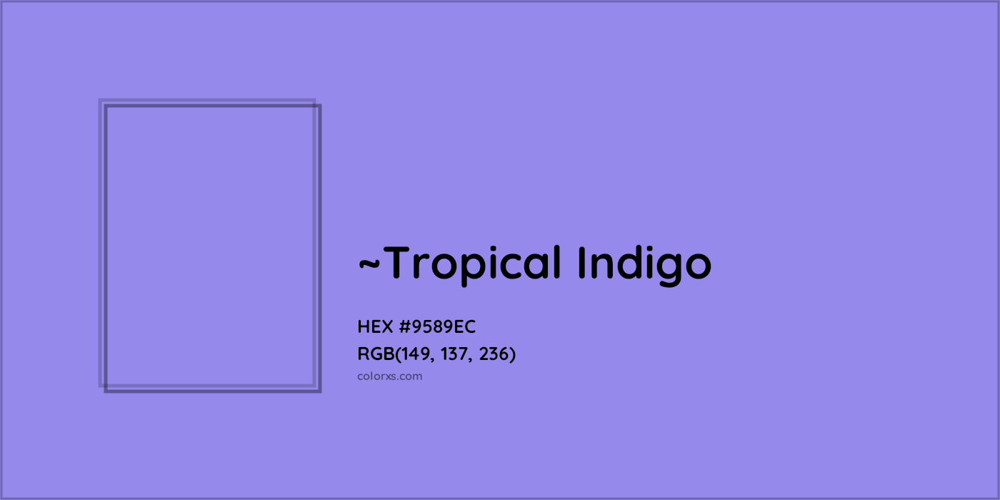 HEX #9589EC Color Name, Color Code, Palettes, Similar Paints, Images