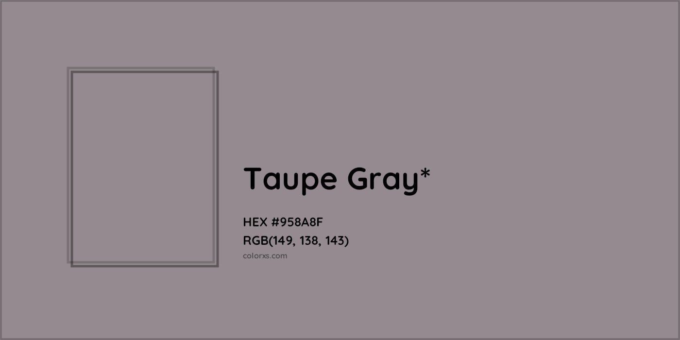 HEX #958A8F Color Name, Color Code, Palettes, Similar Paints, Images