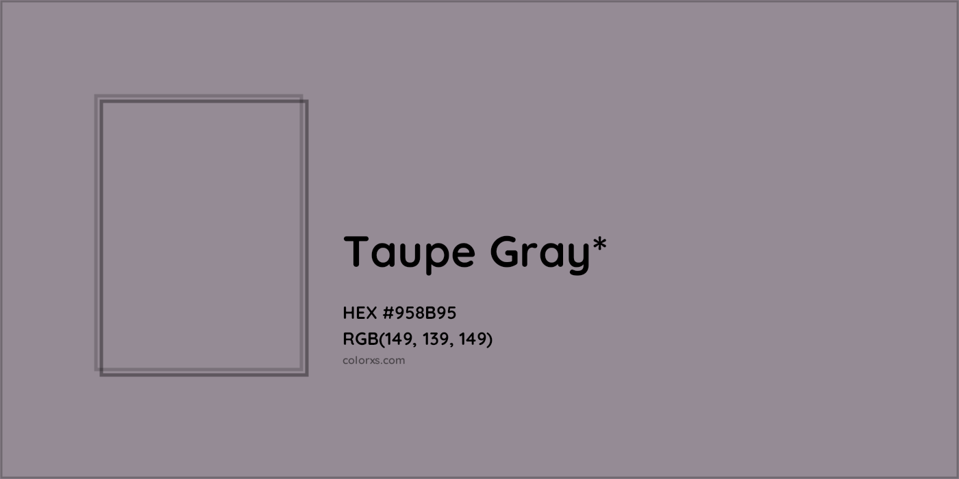 HEX #958B95 Color Name, Color Code, Palettes, Similar Paints, Images