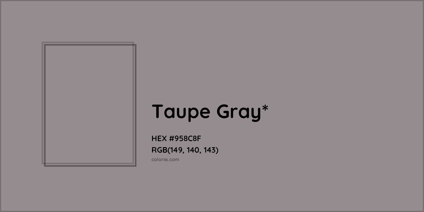 HEX #958C8F Color Name, Color Code, Palettes, Similar Paints, Images