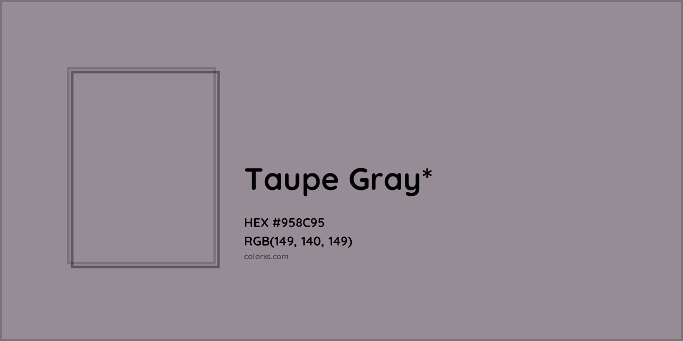 HEX #958C95 Color Name, Color Code, Palettes, Similar Paints, Images