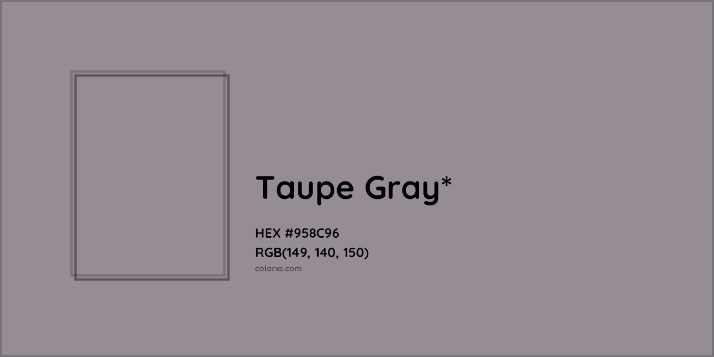 HEX #958C96 Color Name, Color Code, Palettes, Similar Paints, Images