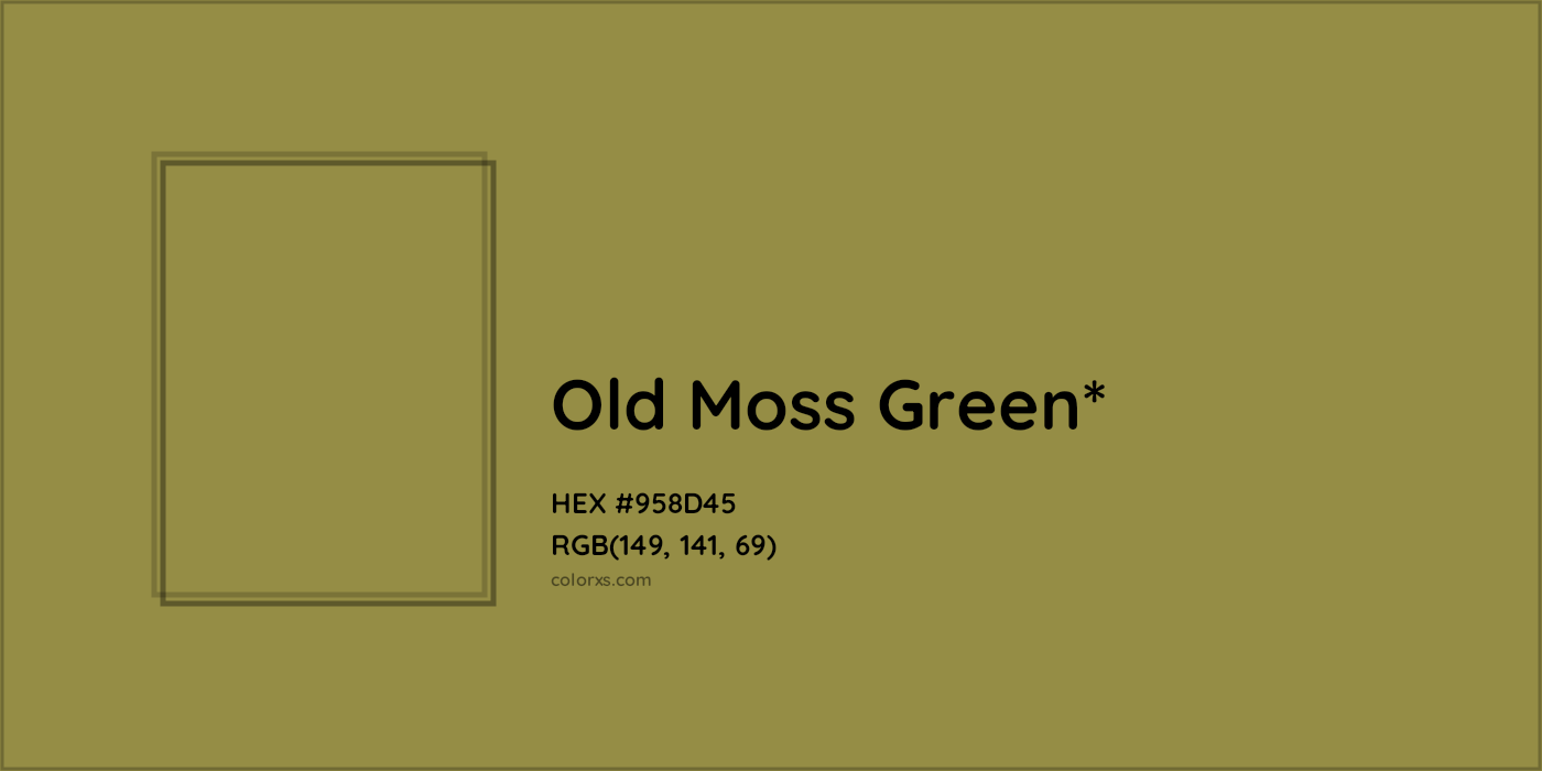 HEX #958D45 Color Name, Color Code, Palettes, Similar Paints, Images