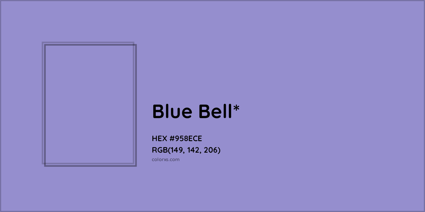 HEX #958ECE Color Name, Color Code, Palettes, Similar Paints, Images