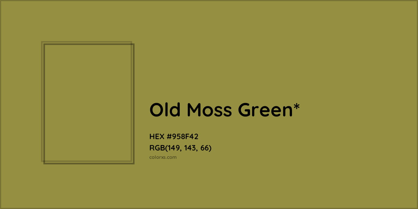 HEX #958F42 Color Name, Color Code, Palettes, Similar Paints, Images