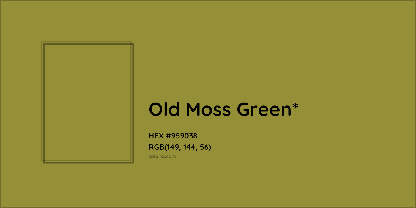 HEX #959038 Color Name, Color Code, Palettes, Similar Paints, Images