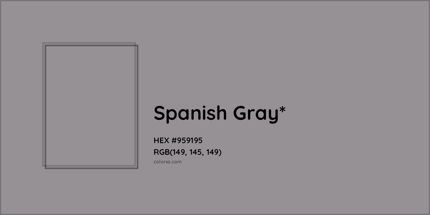 HEX #959195 Color Name, Color Code, Palettes, Similar Paints, Images