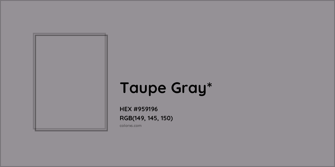 HEX #959196 Color Name, Color Code, Palettes, Similar Paints, Images