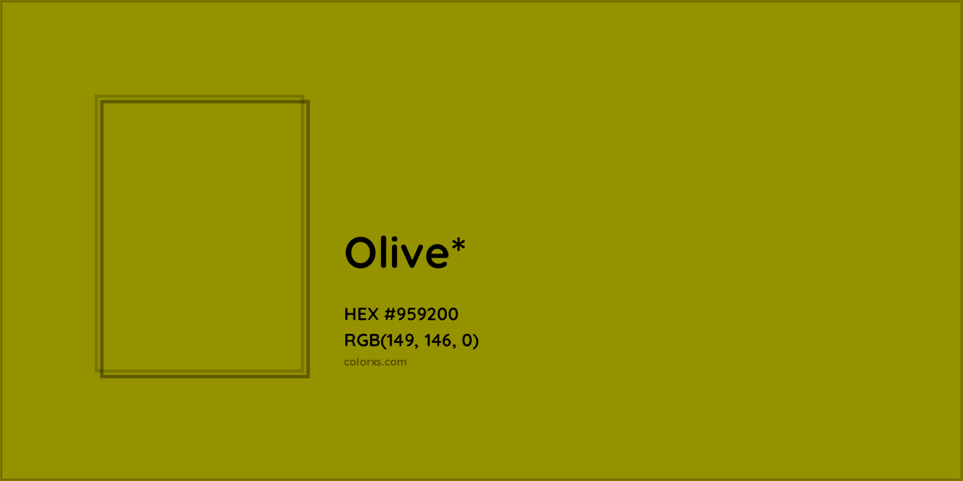 HEX #959200 Color Name, Color Code, Palettes, Similar Paints, Images