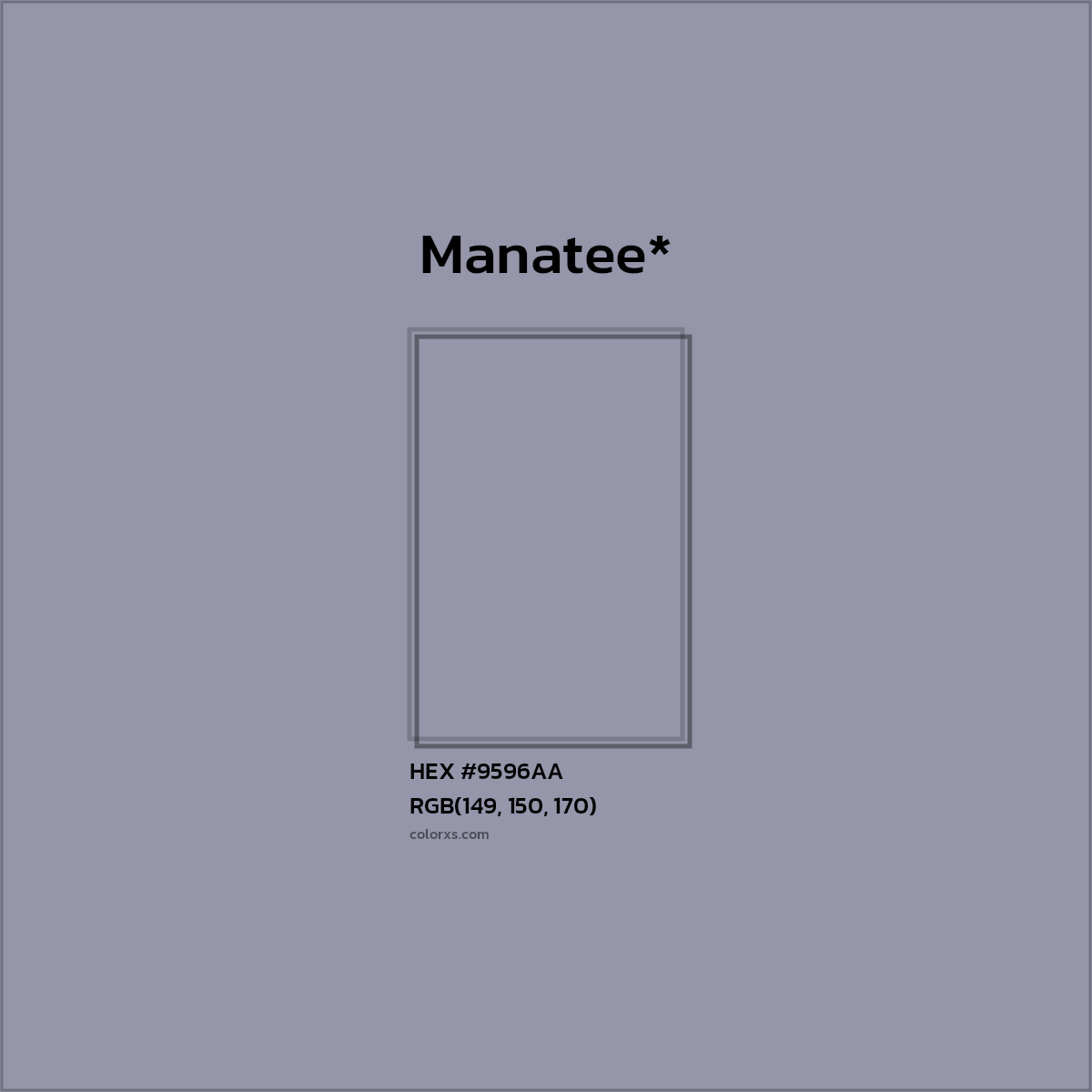 HEX #9596AA Color Name, Color Code, Palettes, Similar Paints, Images
