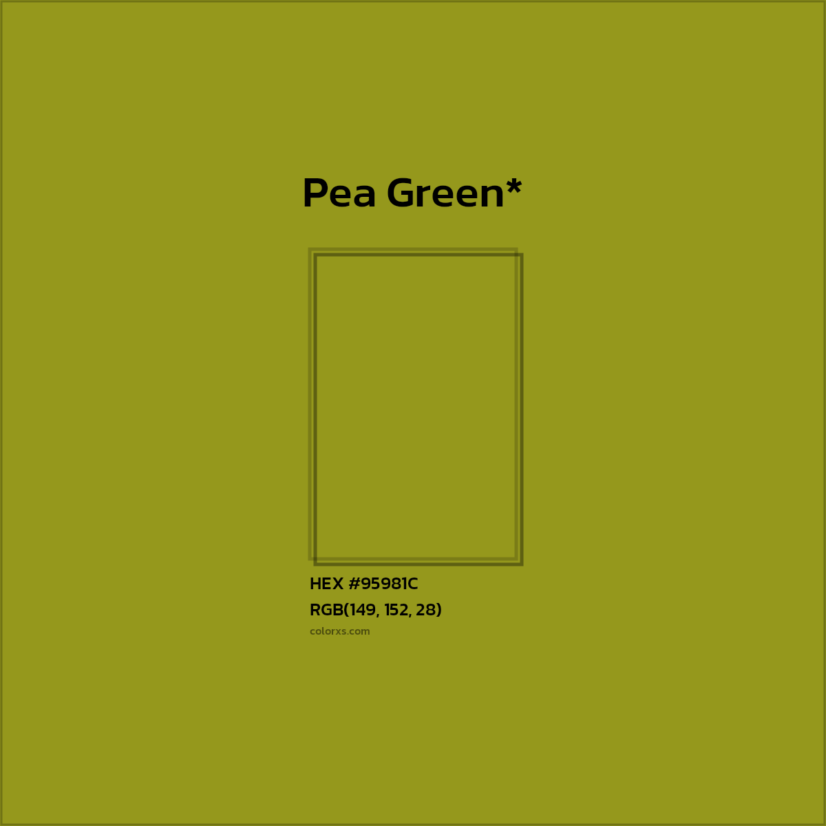 HEX #95981C Color Name, Color Code, Palettes, Similar Paints, Images