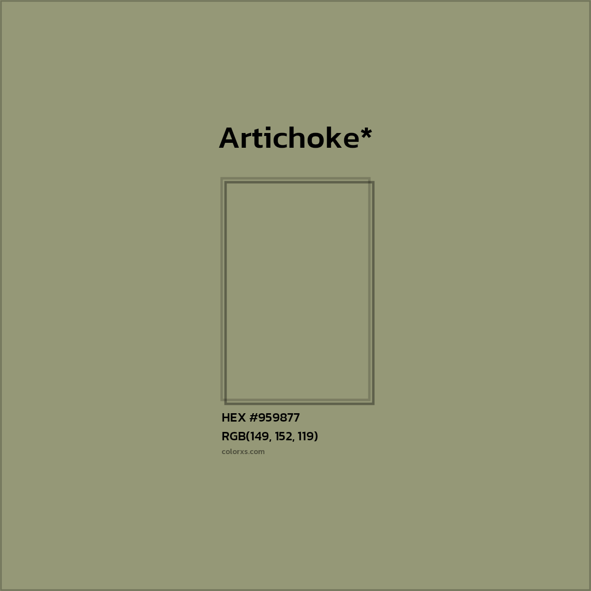 HEX #959877 Color Name, Color Code, Palettes, Similar Paints, Images