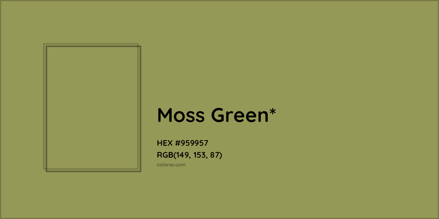 HEX #959957 Color Name, Color Code, Palettes, Similar Paints, Images