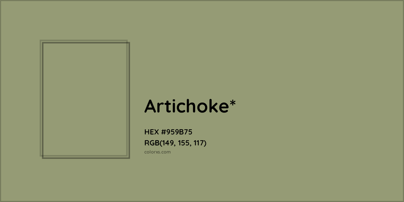 HEX #959B75 Color Name, Color Code, Palettes, Similar Paints, Images