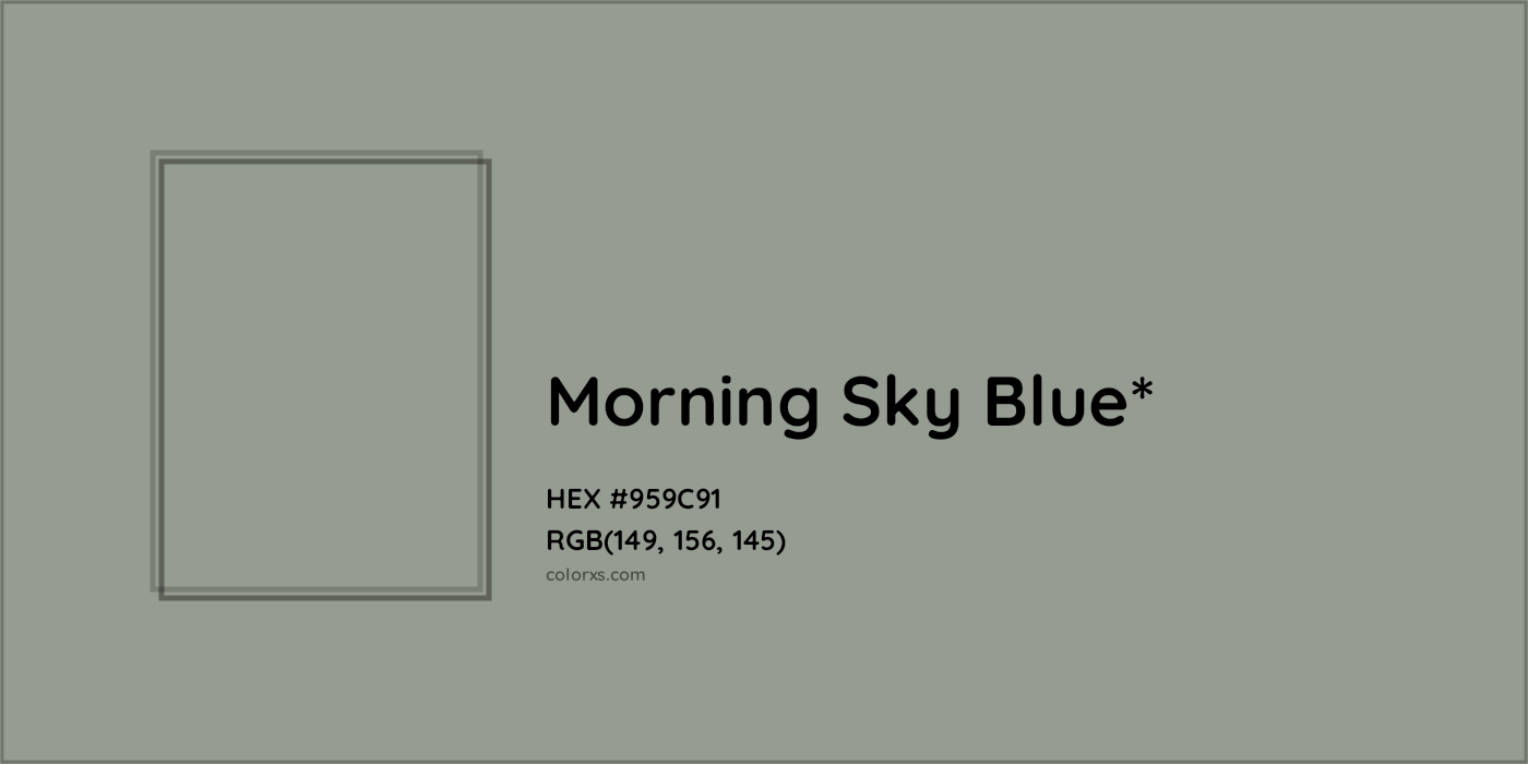 HEX #959C91 Color Name, Color Code, Palettes, Similar Paints, Images