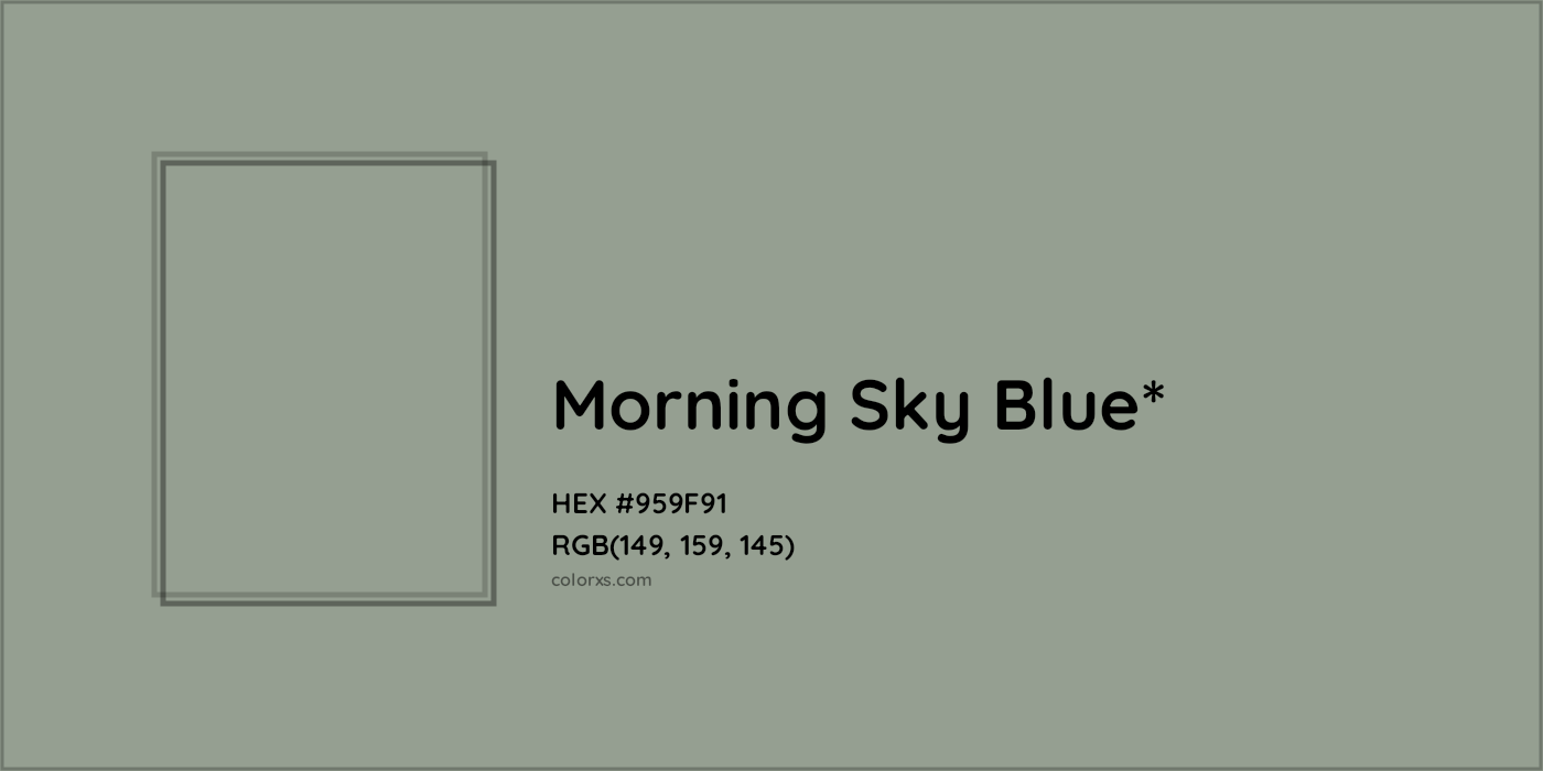 HEX #959F91 Color Name, Color Code, Palettes, Similar Paints, Images
