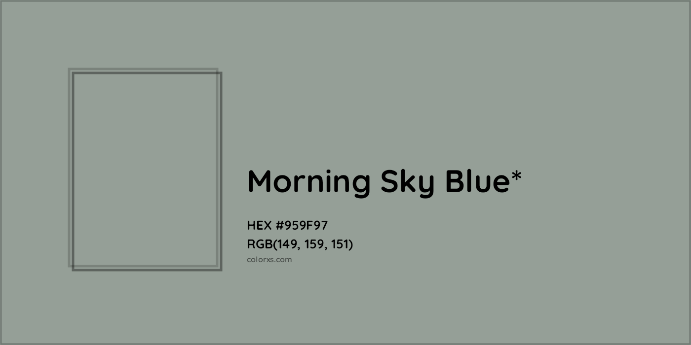 HEX #959F97 Color Name, Color Code, Palettes, Similar Paints, Images