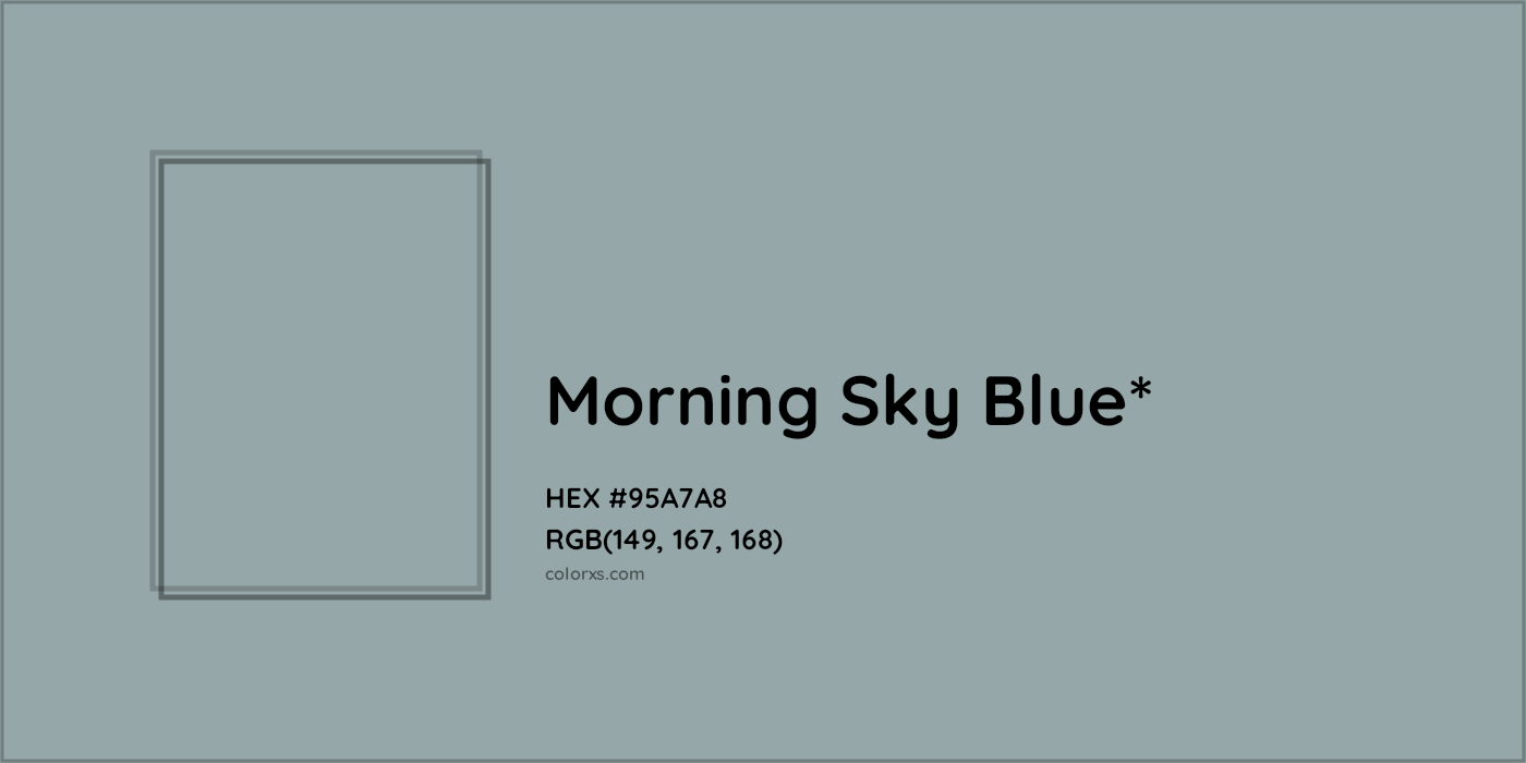 HEX #95A7A8 Color Name, Color Code, Palettes, Similar Paints, Images