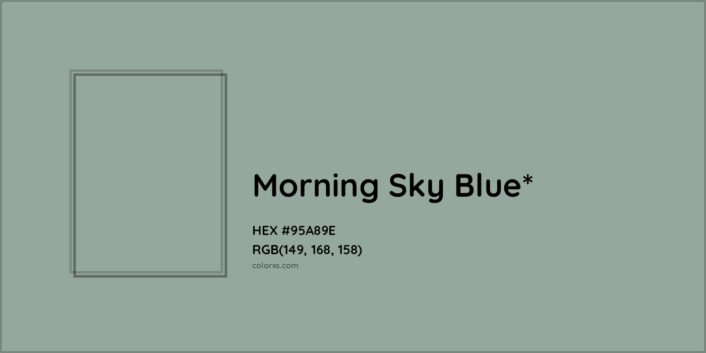 HEX #95A89E Color Name, Color Code, Palettes, Similar Paints, Images