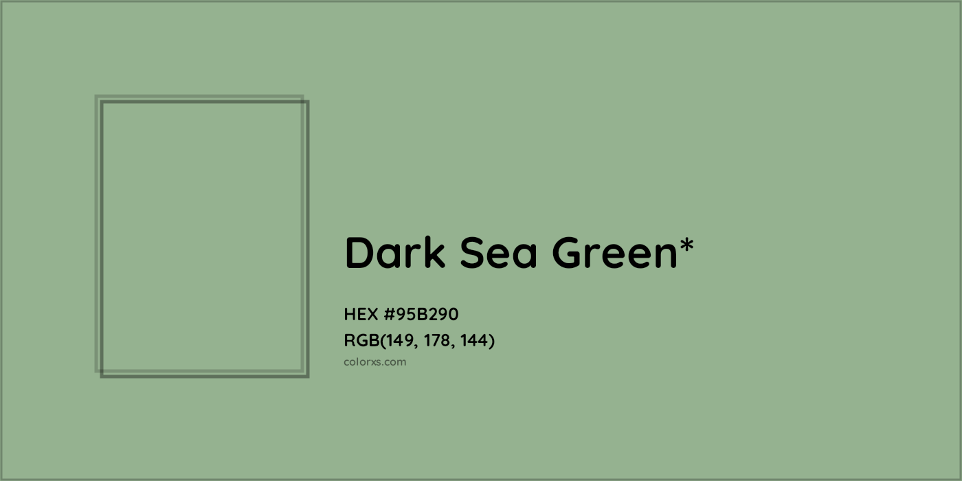 HEX #95B290 Color Name, Color Code, Palettes, Similar Paints, Images