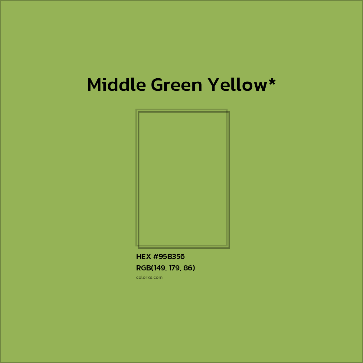 HEX #95B356 Color Name, Color Code, Palettes, Similar Paints, Images