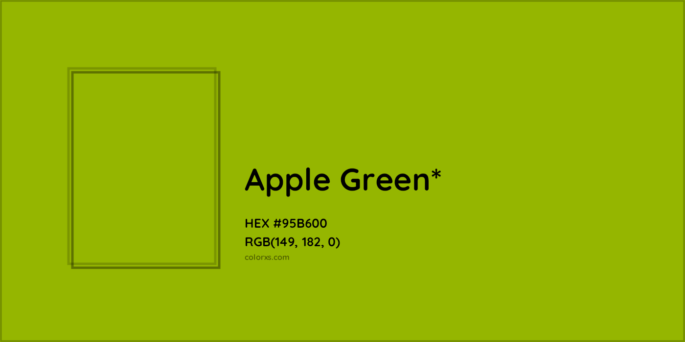 HEX #95B600 Color Name, Color Code, Palettes, Similar Paints, Images