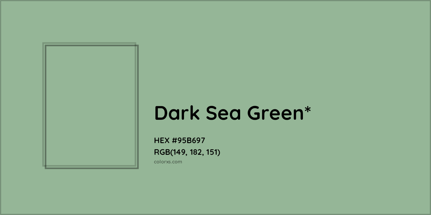 HEX #95B697 Color Name, Color Code, Palettes, Similar Paints, Images