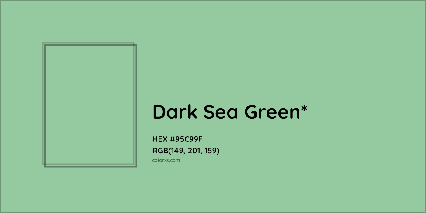 HEX #95C99F Color Name, Color Code, Palettes, Similar Paints, Images