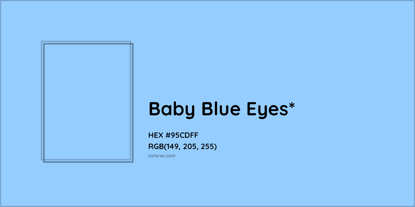 HEX #95CDFF Color Name, Color Code, Palettes, Similar Paints, Images