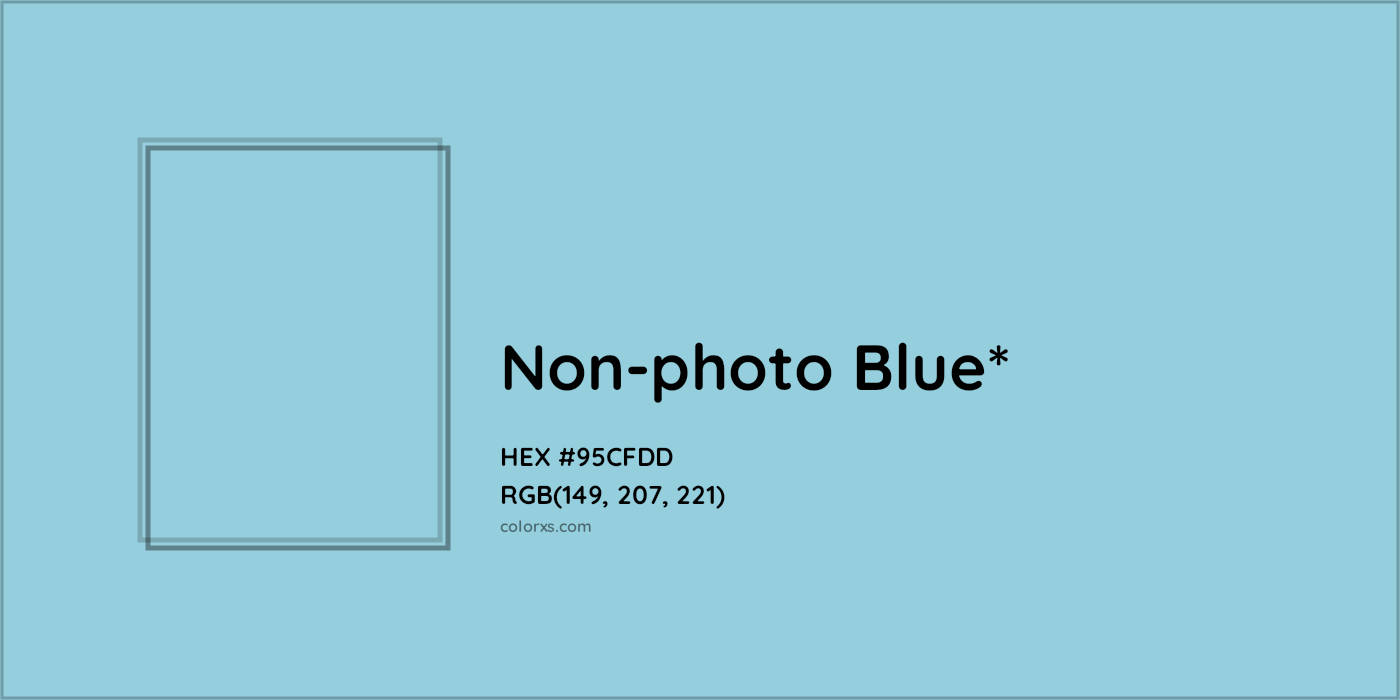 HEX #95CFDD Color Name, Color Code, Palettes, Similar Paints, Images