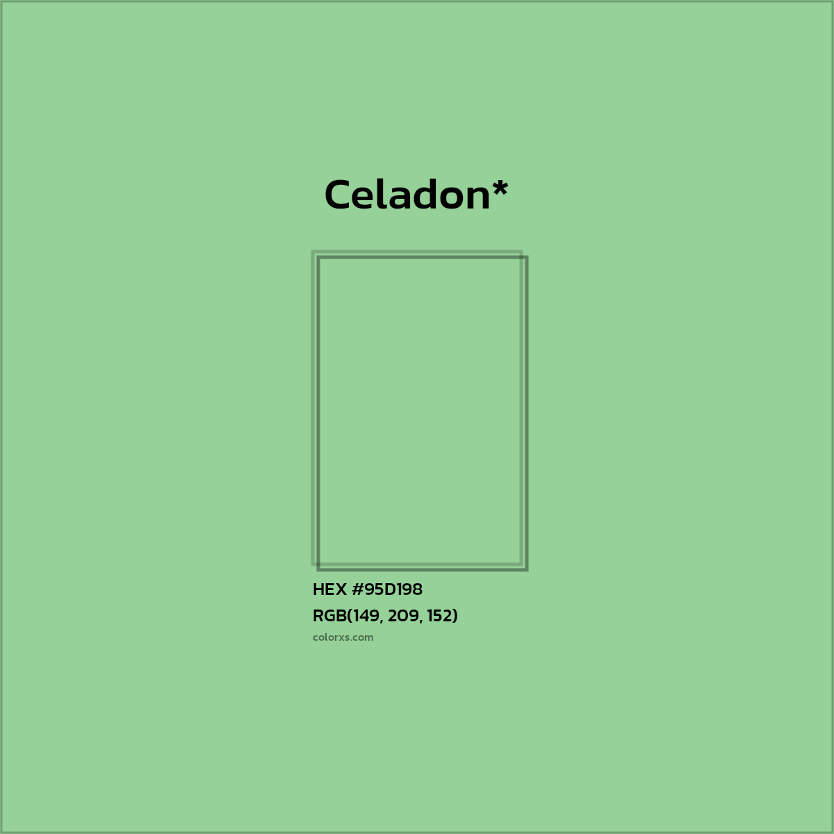 HEX #95D198 Color Name, Color Code, Palettes, Similar Paints, Images