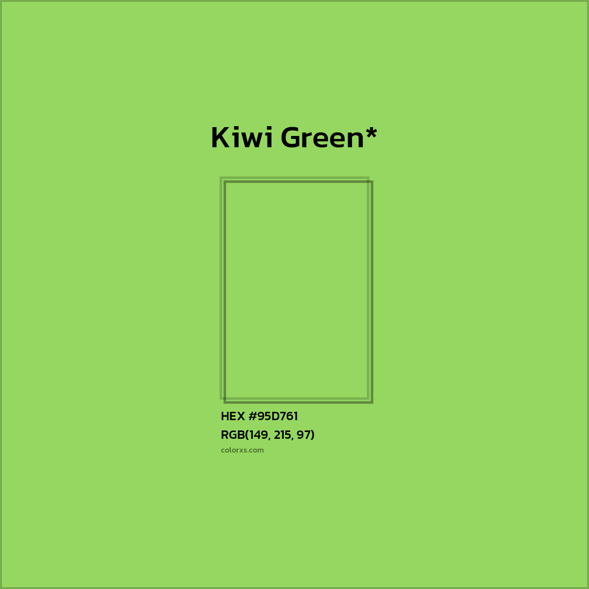 HEX #95D761 Color Name, Color Code, Palettes, Similar Paints, Images