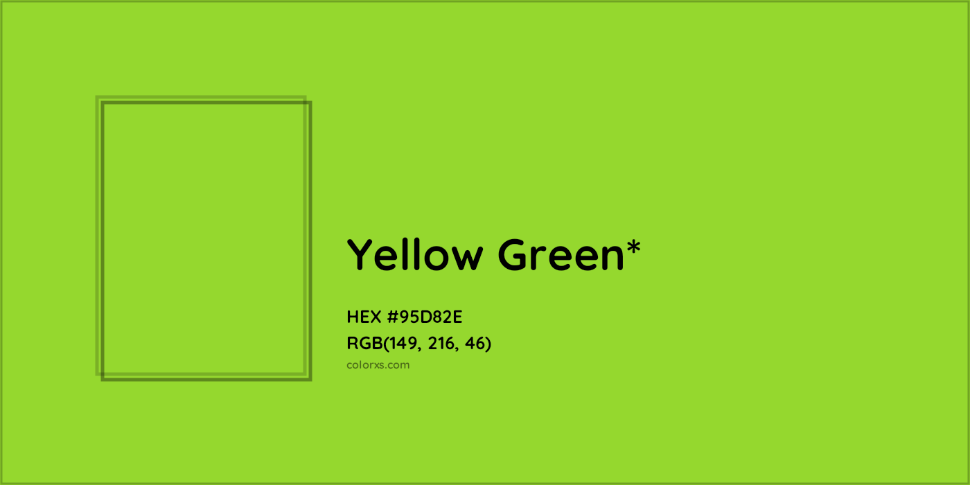 HEX #95D82E Color Name, Color Code, Palettes, Similar Paints, Images