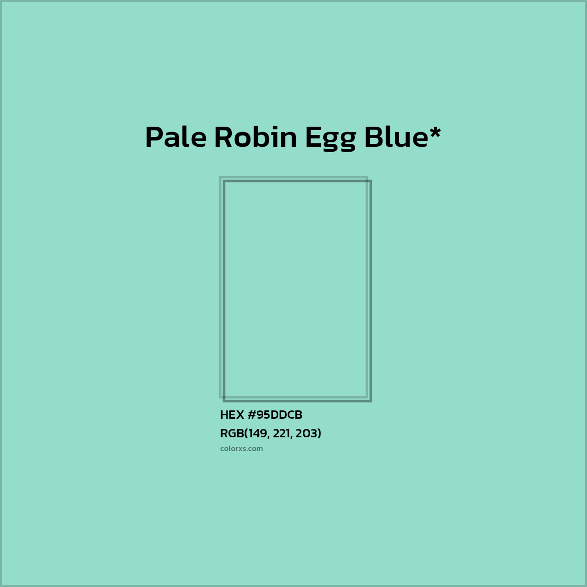 HEX #95DDCB Color Name, Color Code, Palettes, Similar Paints, Images