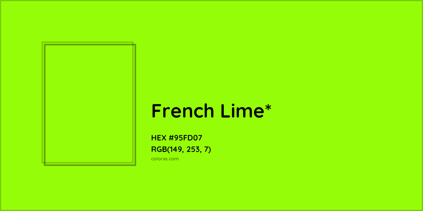 HEX #95FD07 Color Name, Color Code, Palettes, Similar Paints, Images